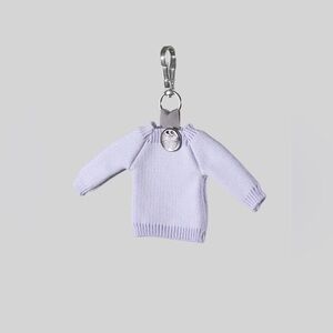 Margaret O'Leary miniature knit sweater keychain color lavender